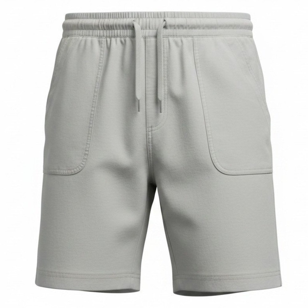 Athleta Farallon Bermuda Shorts Womens 6 Grey Organic Cotton Stretch Hiking